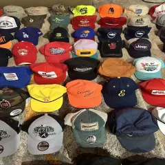 Huge Hat Bundle Of Vintage, Snap back, Sports, Etc Bundle-86 Total