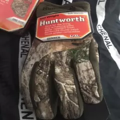 HUNTWORTH REALTREE Midweight Gloves Dry Knit Thermal Balaclava Face Mask New !