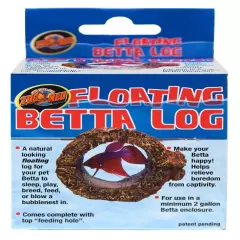 Zoo Med Labs Betta Floating Log Cover Reduce Stress Structure for Nests Log