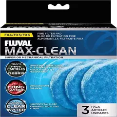 Fluval Max-Clean Superior Mechanical Filteration 3-Pack Fine Filter Pad