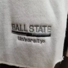 Ball State University White Neck Scarf