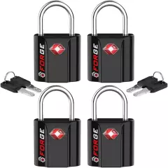 TSA Approved Luggage Locks, Ultra-Secure Dimple Key Travel Locks with Zinc Alloy