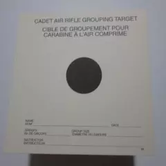 1000x Cadet Air Rifle Grouping Targets (4x piles of 250)