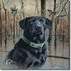 Ducks Unlimited Black Lab Labrador Great Retrievers Tin Metal Sign Made In USA