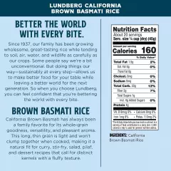 Family Farms - California Brown Basmati Rice, Pleasant Aroma, Won't Clump Whe...