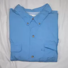 Columbia PFG Mens Short Sleeve Button Front Vented Shirt Size Large