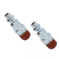 Handy 1/4 NPT Male Air Hose Adapter Connector for Pneumatic Tools (Set of 2)