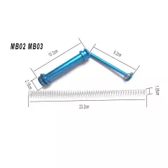 PPS CNC Piston Upgrade Kit for WELL L96 Rifle VSR CYMA Air Cocking M24 MB01/MB05