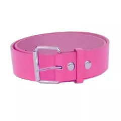 NEW Thick Wide Bonded Leather Belt w/ Removable Silver Buckle 12 Bright Colors!