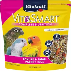 Vitakraft Vita Smart Gourmet Conure Food - Vitamin-Fortified - Daily Pet Bird Fo