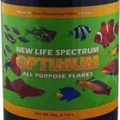 New Life Spectrum Optimum Flakes Color Enhancing Fish Food 90g Fresh & Marine