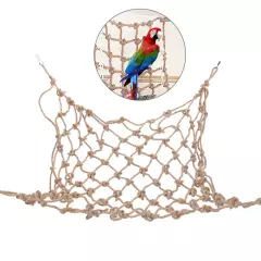 Hemp Rope Bird Climbing Net Hanging Rope Net Swing Play Rope Ladder Chew