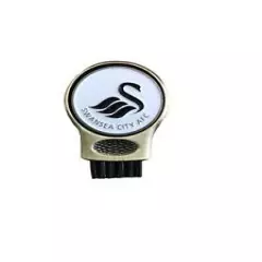 SWANSEA CITY FC GRUVE CLEANER AND GOLF BALL MARKER. GROOVE CLEANING BRUSH