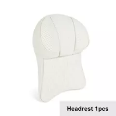 Car Leather Headrest Lumbar Support Rest Neck Pillow Back Cushion Waist Supports