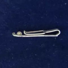 Antique Silver golf club Tie Pin, circa 1950's