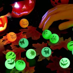 JOYIN 72 PCS Halloween Bouncy Balls, Glow in The Dark Bouncing Balls... 