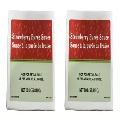 Starbucks (2-Pack) Strawberry Puree Sauce 1.0L / 33.8 fl oz Cartons BB 09/2024