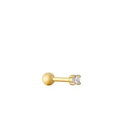 Ania Haie - Gold Sparkle Barbell Single Earring New No Tag