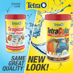 Tropical Flakes, Color Boosting Fish Food, Nutritionally Balanced Diet for Tropi