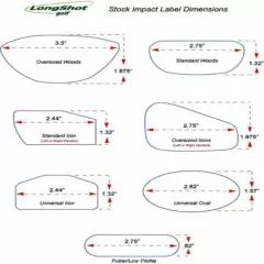 Impact Labels - 125 Woods 125 Irons