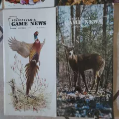 *Good* 1975 LOT OF 10 (missing April & May) PENNSYLVANIA GAME COMMISSION NEWS 