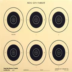 (50) SG-50 Official 50-Yard NMLRA Slug Gun Six Bull Target [17.5" x 22"] on tag