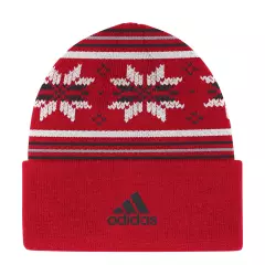 Chicago Blackhawks Red Culture Head Logo Cuffed Knit Hat