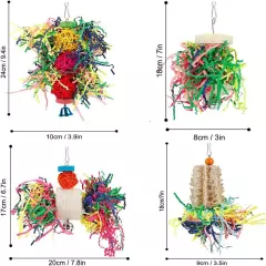 Bird Toys Shredding Foraging Parakeet Toy Without Rope Perch 