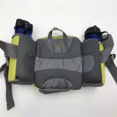 Outdoor Products Hiking Fanny Pack Waist Mojave 8.0 Green Gray 2 Bottle Travel