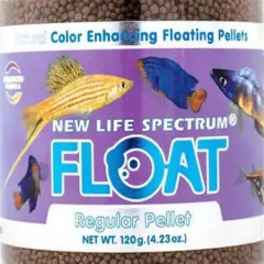 New Life Spectrum Floating Regular Pellets Color Enhancing Fish Food 120g