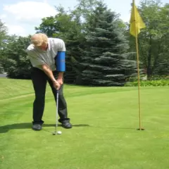 Golf Aid-Stops Wedge Flipping-Get Help From The "Straight Arm"-standard