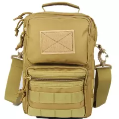 Tactical Molle Shoulder Bag Crossbody Saddle Bag + Hunting Phone Bag Molle Pouch