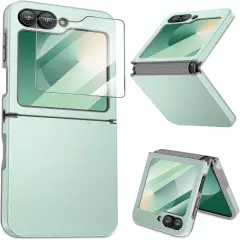 for Galaxy Z Flip 6 Case, Samsung Flip 6 Case with [Hinge Protection] [Screen Pr