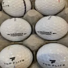 48 Used Top Flight Hammer Golf Balls-AAAAA.