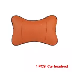 Car Neck Pillows Both Side Pu Leather 1pcs Pack Headrest For Head Pain Relief Fi