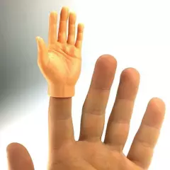 Finger Hands Left Light (1 Piece) White Caucasian Puppets Hand