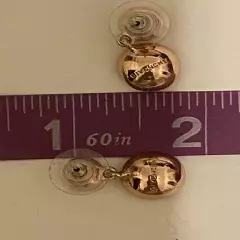 Givenchy Rose Gold Tone Crystal Dangle Drop Earrings 