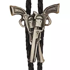 NWT Made in the USA - Crossed Guns Bolo Tie Cowboy Western Boxed