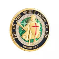 100PCS Put On the Whole Armor of God Commemorative Challenge Coin Collection