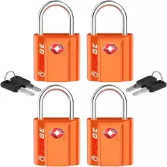 TSA Approved Luggage Locks, Ultra-Secure Dimple Key Travel Locks with Zinc Alloy