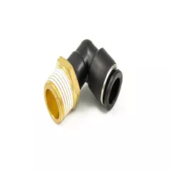 1/2" Male NPT to 1/2" Push to Connect Elbow Fitting - Accepts 1/2" Air Line