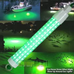 1000000Lumens 12V 120 LED Green Underwater Green Fishing Light Lamp Fish Attract