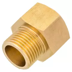 Brass Female 1/2" BSP To Male M18 x 1.5mm Pipe Reducer Threaded Adapter Fitting