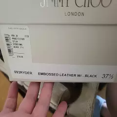 Jimmy choo ryder embossed leather