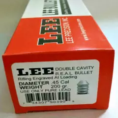 LEE 90390 .45 CALIBER 200 GRAIN 2-CAVITY R.E.A.L. BULLET MOLD (FAST SHIPPING)