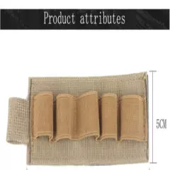 Tactical MOLLE Shotgun Shell Bag 5 Round GA Ammo Pouch Holder Carrier Military