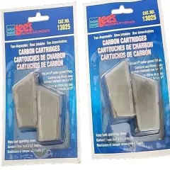 Set Of 2 Lee's Aquarium Carbon Cartridges for Under Gravel Filters. New, Free Sh