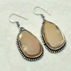 Solar Agate Handmade Drop Dangle Earrings Jewelry Engagement Gift 2" AE-52938