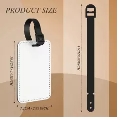 1X(Sublimation Luggage Tags Heat Transfer Bag Tags Business ID Card Holder Z3H8)