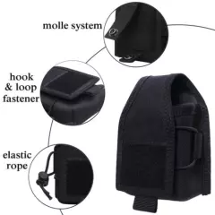 Tactical MOLLE Walkie-talkie Bag Waist Bag Portable Leather Case Bag Belt Bag